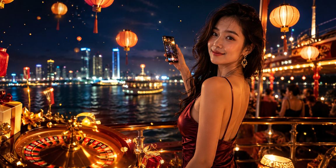 Đèn lồng Hội An và bàn roulette gợi trải nghiệm casino cho thành viên VIP